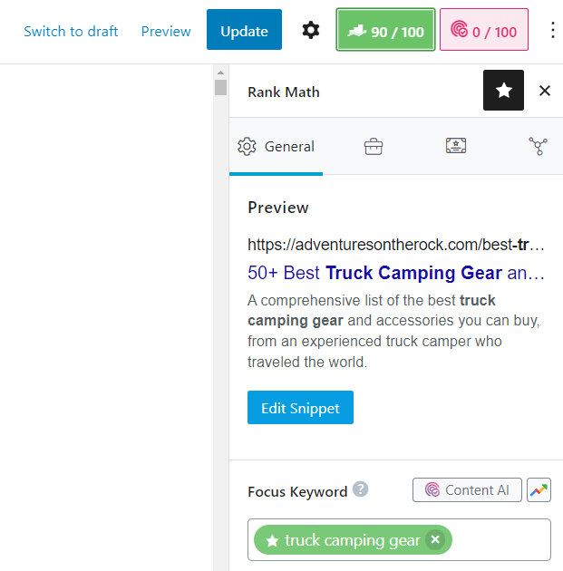 The 29 Best WordPress Plugins (Organized by Category) | Rank Math blog post SEO settings