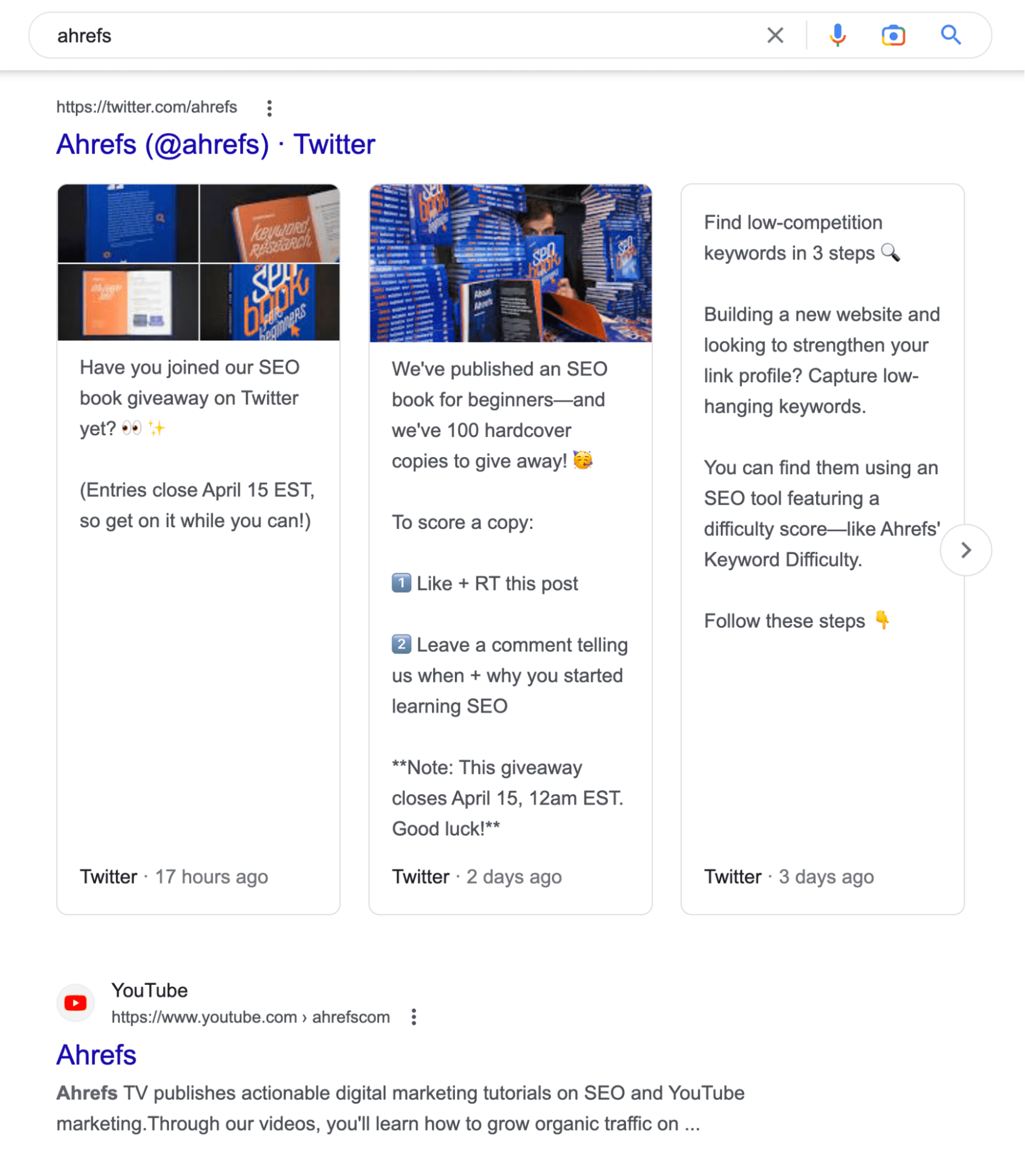 Why Social Signals Matter for SEO (It's Not a Ranking Factor) | Social media profiles on SERPs