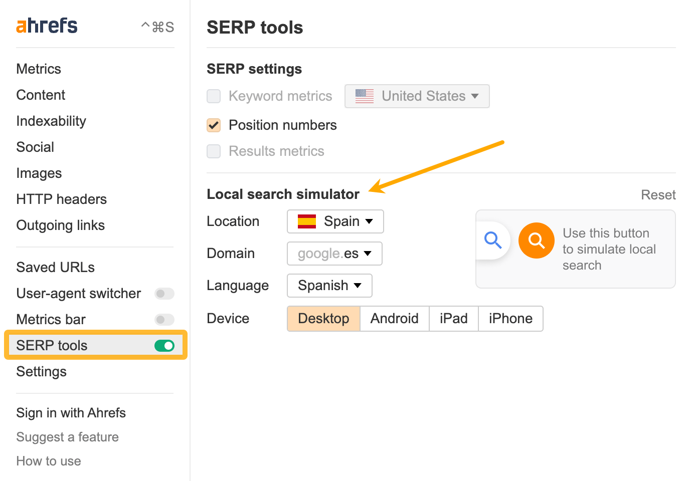 10 Things You Can Do in Ahrefs for Free | "SERP tools" section, via Ahrefs' SEO Toolbar