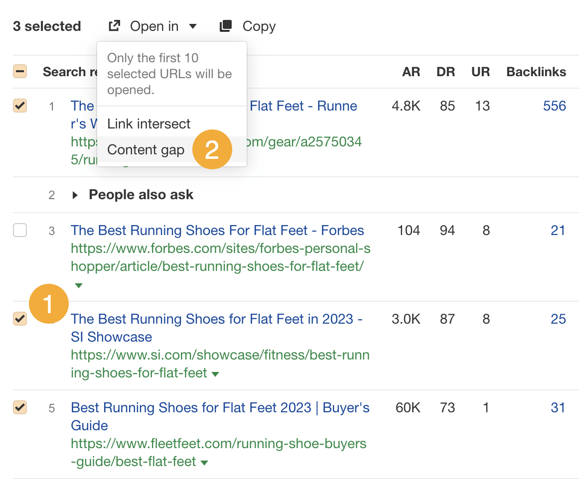 How to Get on the First Page of Google in 2023 | How to send top-ranking pages for a content gap analysis from Ahrefs' Keywords Explorer