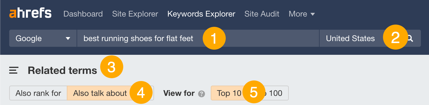 How to Get on the First Page of Google in 2023 | Finding common keyword mentions on first-page results with Ahrefs' Keywords Explorer