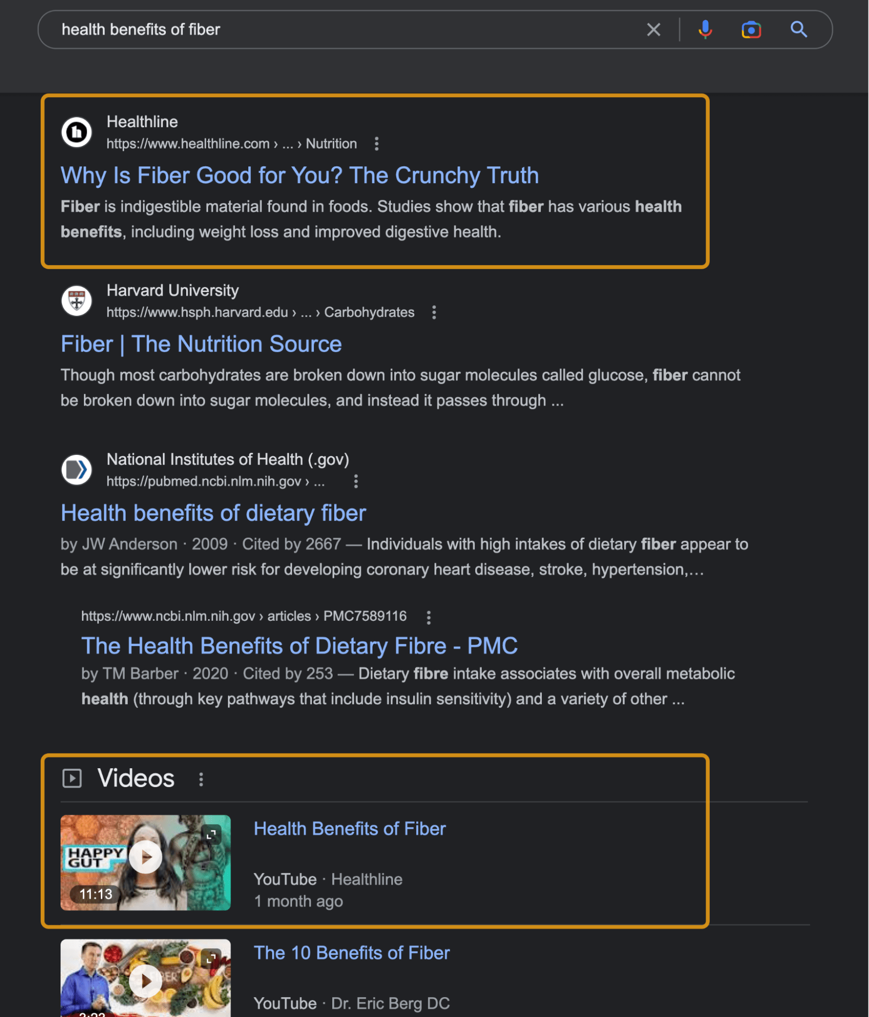 Healthline's Content Anatomy: 5 SEO Insights to Learn From | Simultaneously ranking with an article and a video