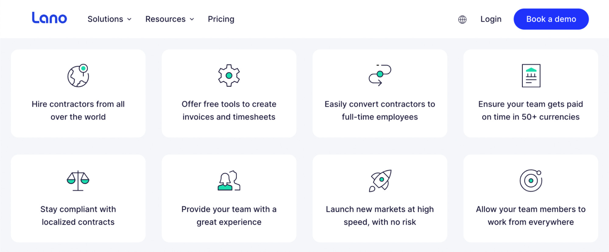 Lano features, via lano.io
