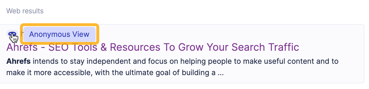 13 Privacy-Focused, Alternative Search Engines to Google | Startpage's "Anonymous View" feature