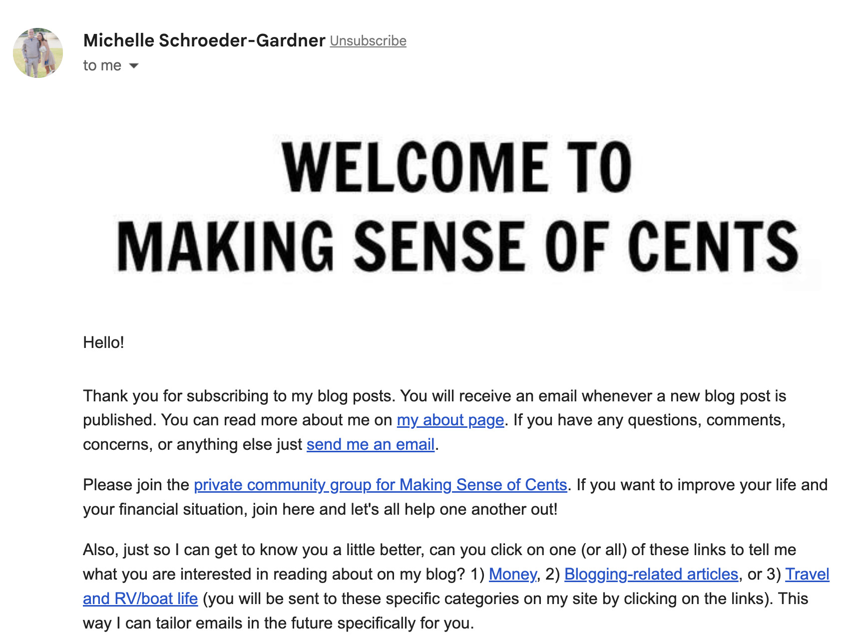 Affiliate Marketing for Bloggers: How to Earn Big | Making Sense of Cents' email newsletter