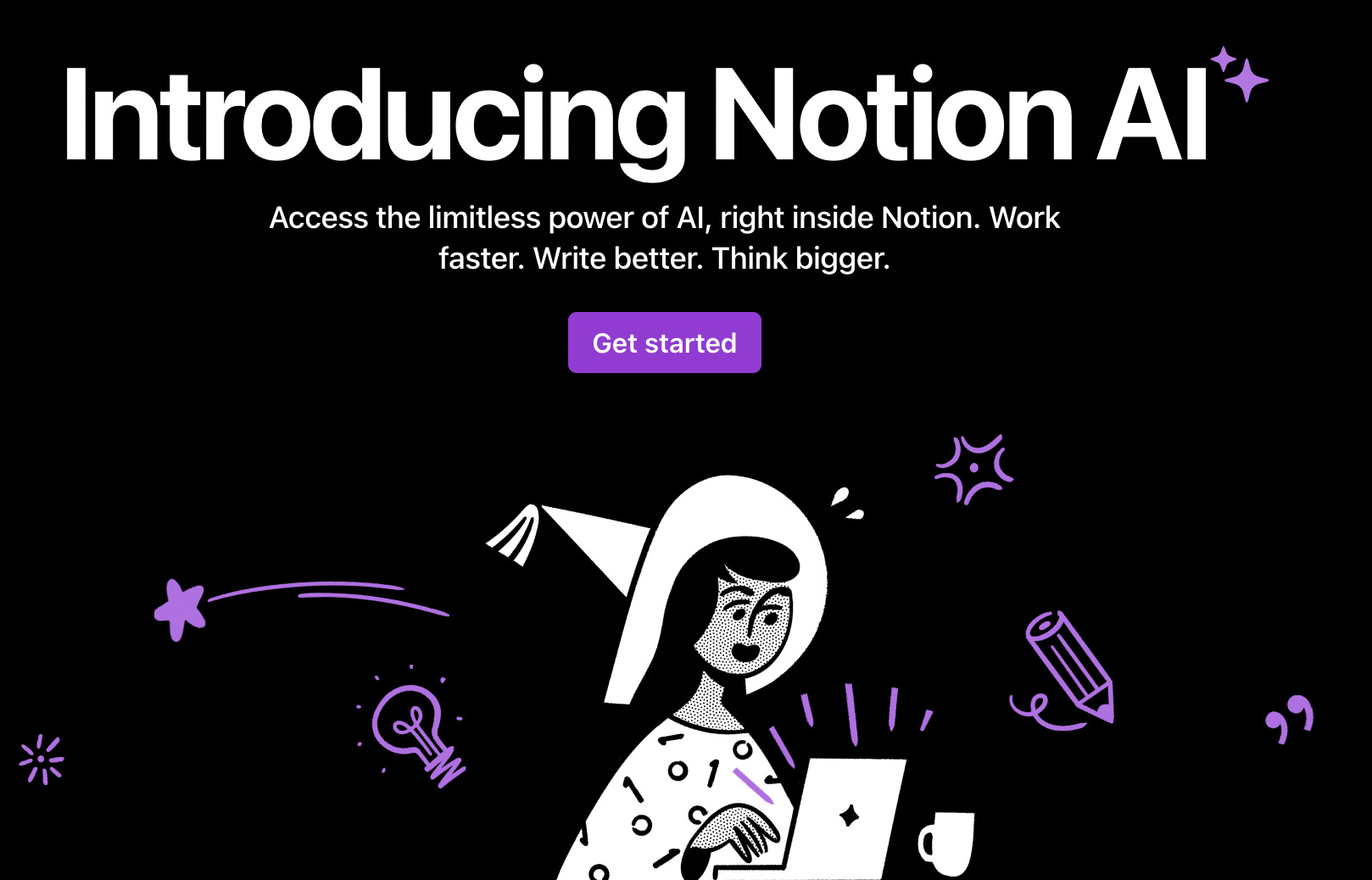 AI Copywriting (Tools to Improve Efficiency) | Notion AI webpage