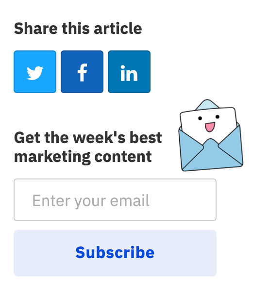 21 Content Promotion Tactics (To Get More Traffic to Your Content) | Ahrefs' newsletter opt-in box