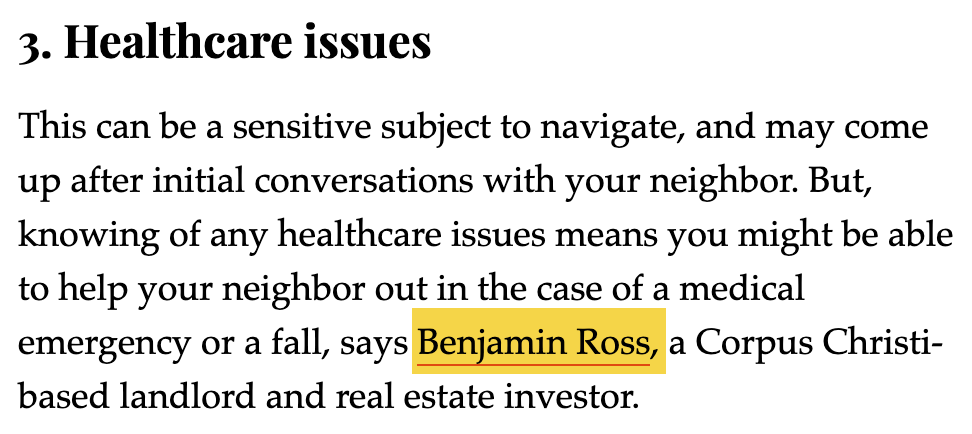 15 Easy SEO Tips for Higher Rankings | Example of a backlink built using HARO