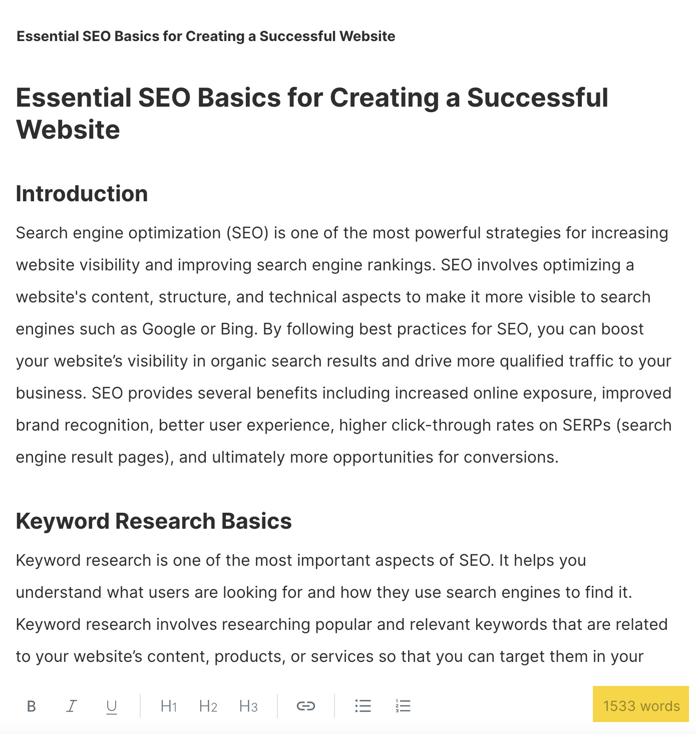 AI Copywriting (Tools to Improve Efficiency) | Maker.ai output example