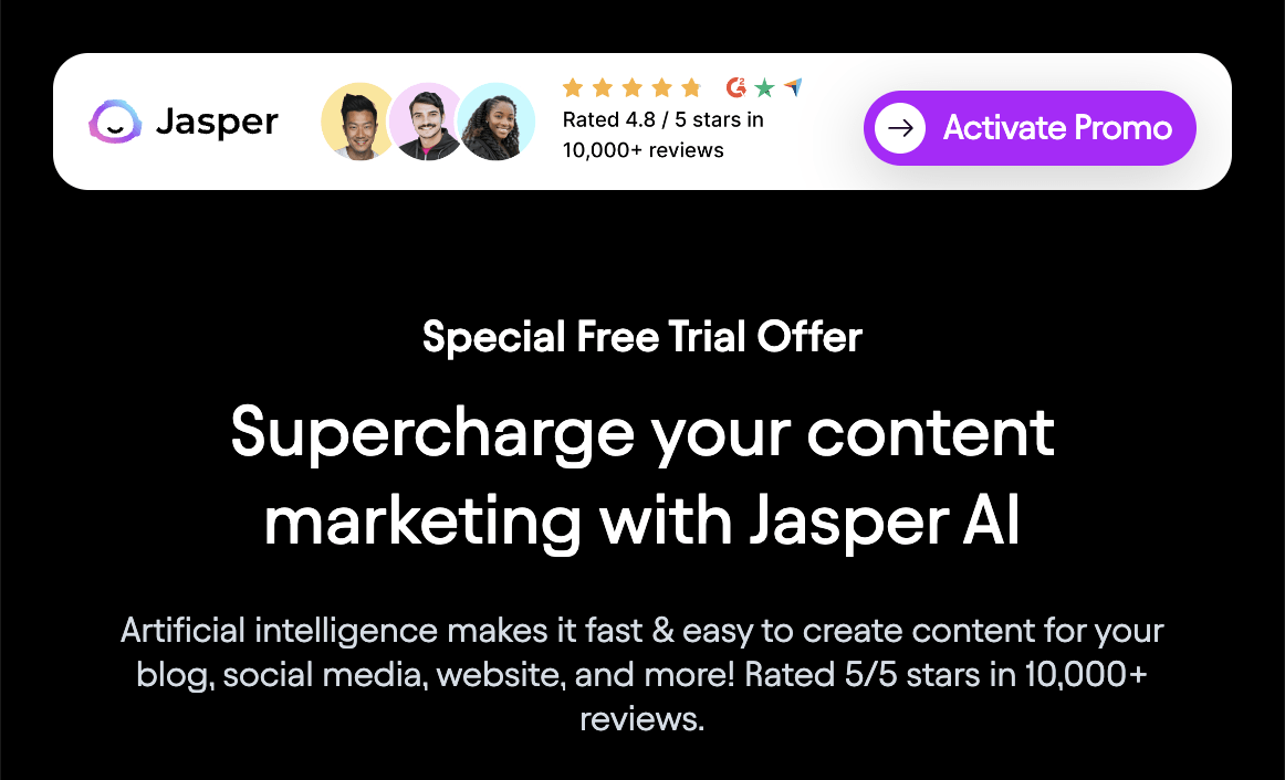 AI Copywriting (Tools to Improve Efficiency) | Jasper webpage