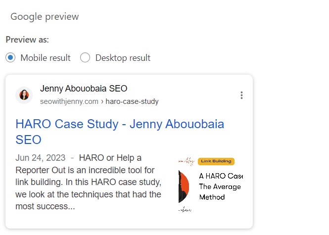 How to Use Yoast SEO to Improve SEO | Google preview on Yoast