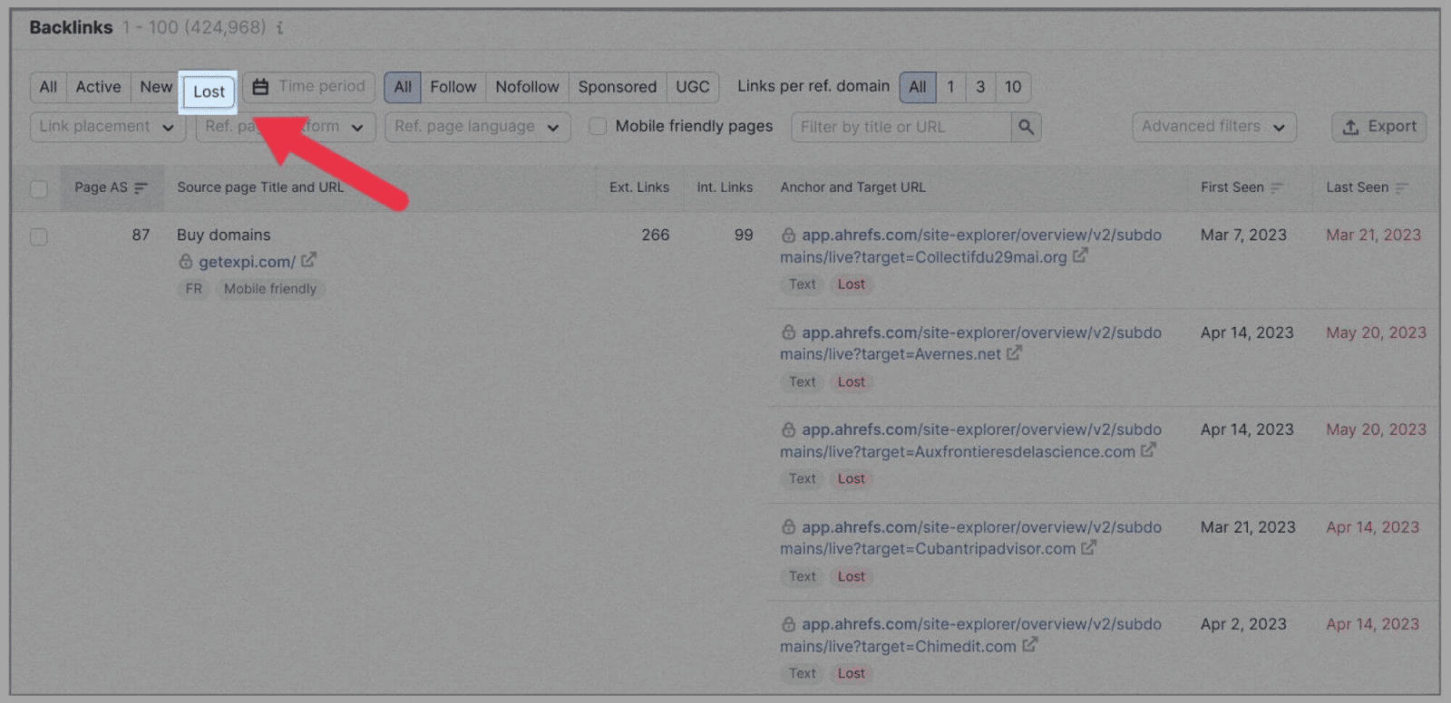 Competitor Analysis 33 Backlinks recently lost by your competitors