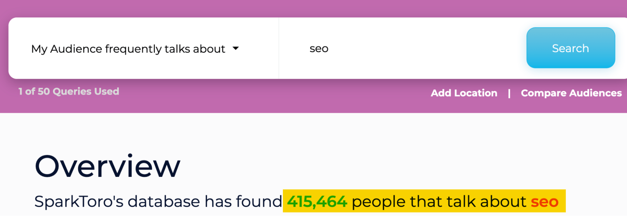 21 Proven Ways to Drive Traffic to Your Website | Using SparkToro to find amplifiers