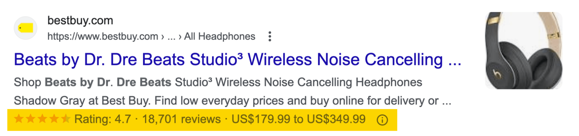 Master E-commerce SEO in 2023: Beginner's Guide | Rich snippets on a Google SERP