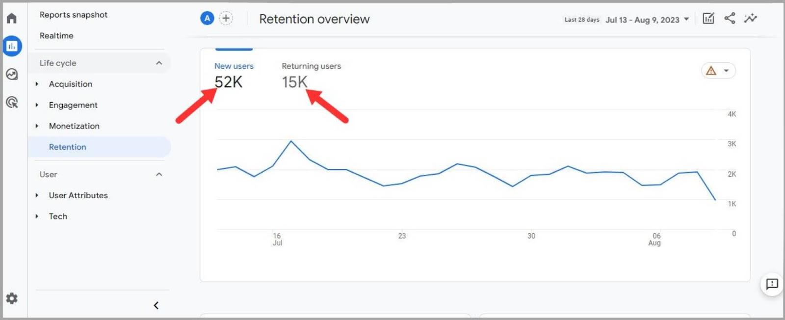 Site new and returning users See new and returning website users
