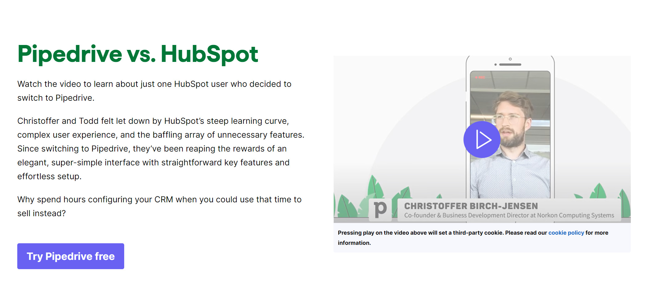 Content Ideation: 8 Ways to Generate Infinite Blog Post Ideas | Pipedrive compares its product to close competitor HubSpot.