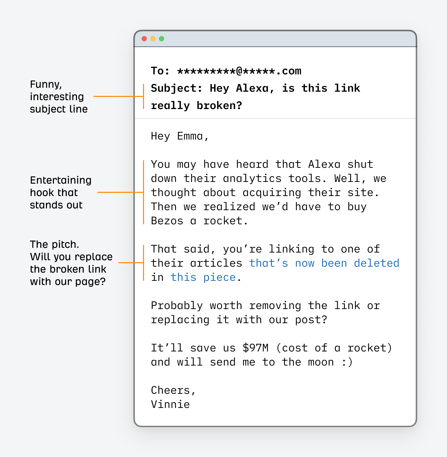Link Building Outreach for Noobs | An analysis of our outreach email based on three questions