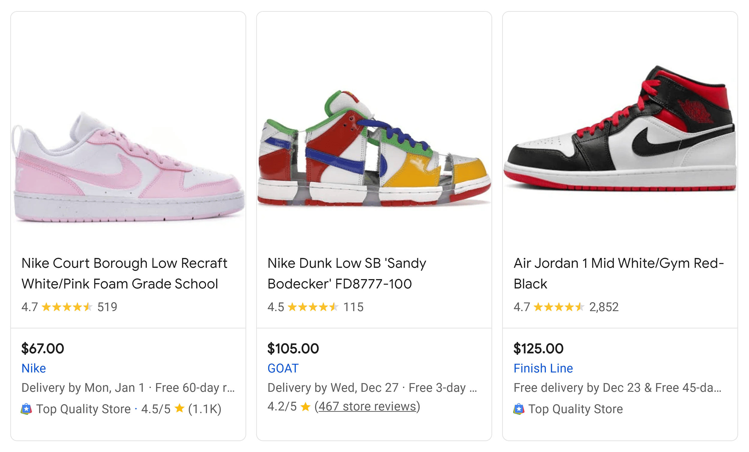 Google SERP – Shopping Ad Google SERP – Shopping Ad