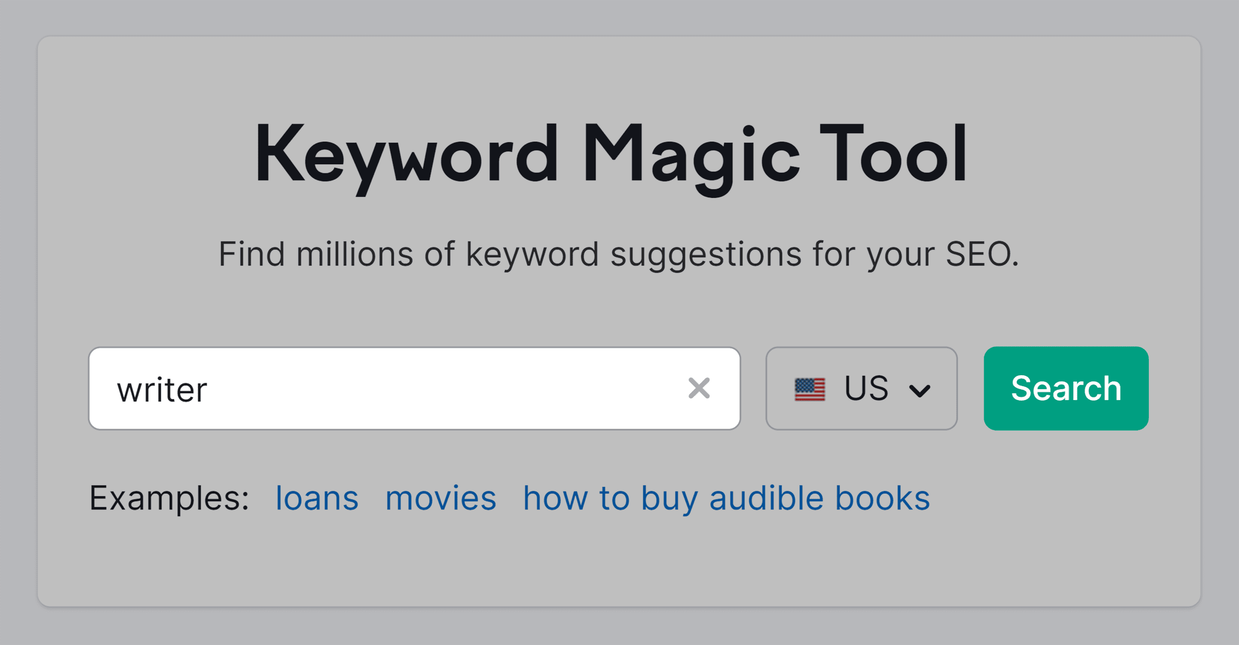 Keyword Magic Tool – Search – Writer Keyword Magic Tool – Search – Writer
