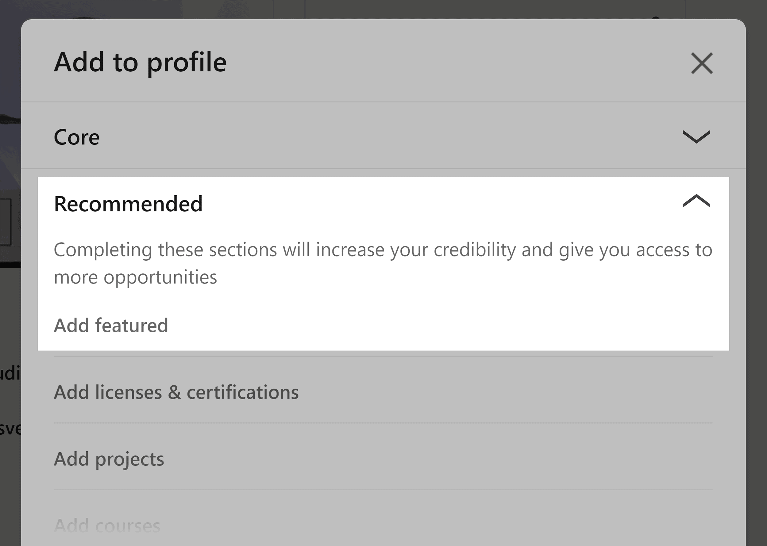 LinkedIn – Add featured LinkedIn – Add featured