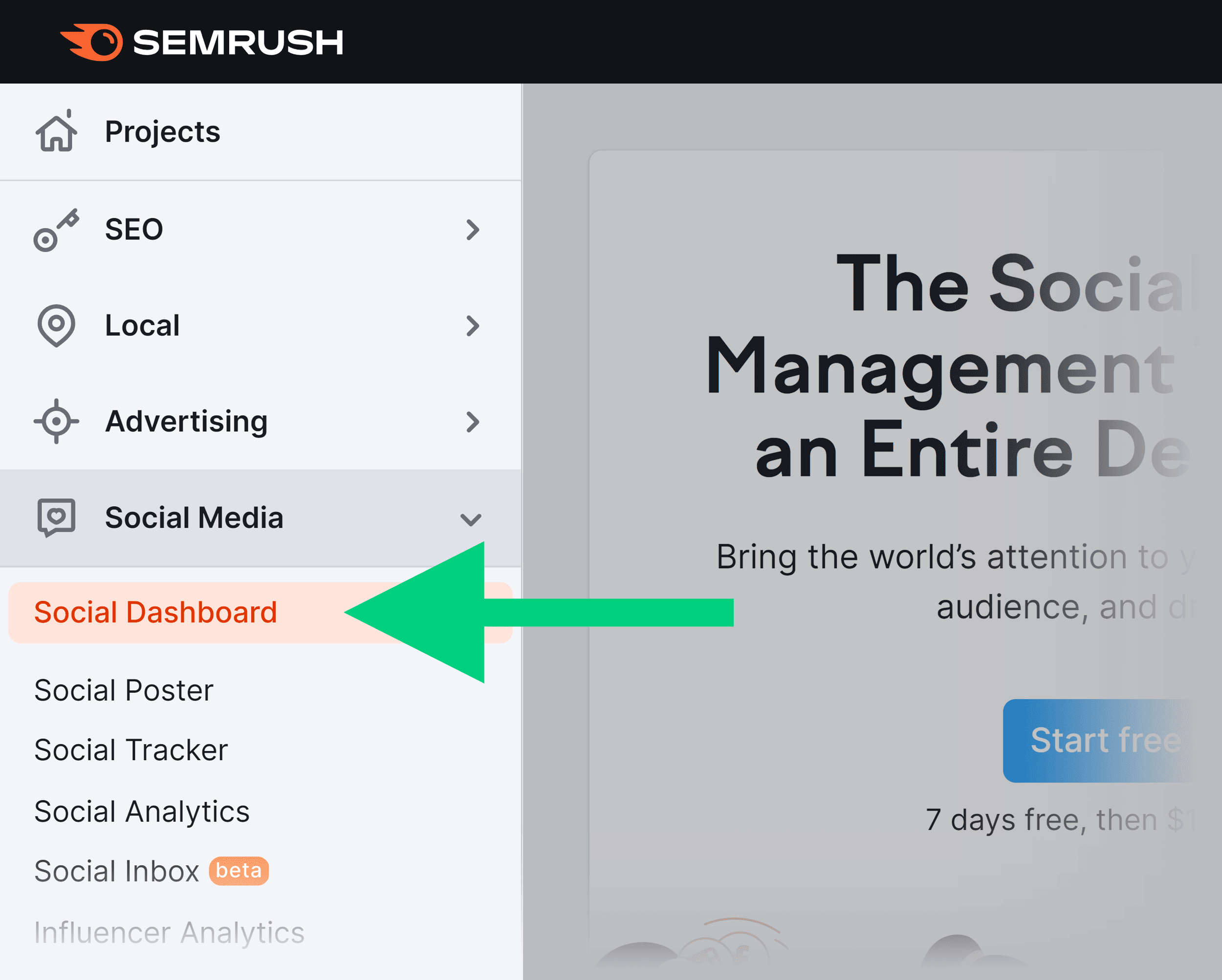 Semrush – Social Dashboard Semrush – Social Dashboard