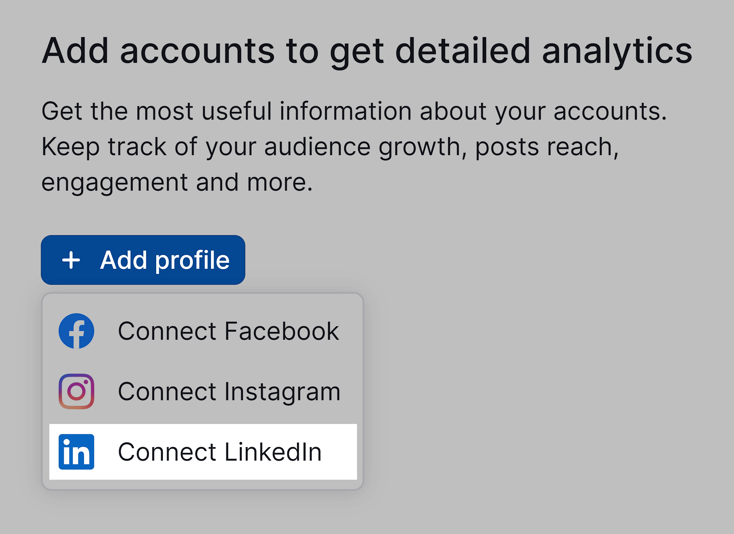 Social Analytics – Connect LinkedIn Social Analytics – Connect LinkedIn