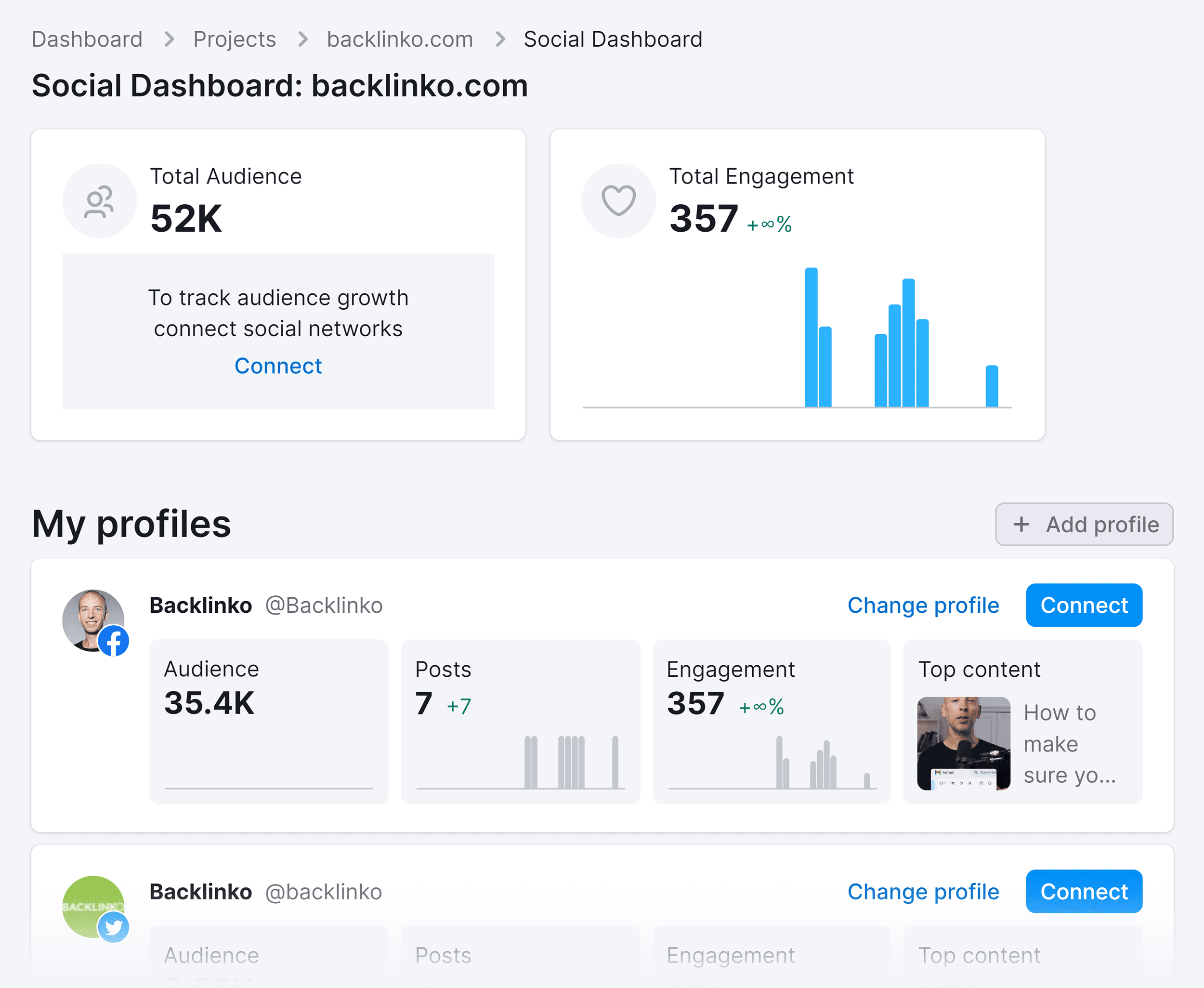 Social Dashboard – Overview Social Dashboard – Overview