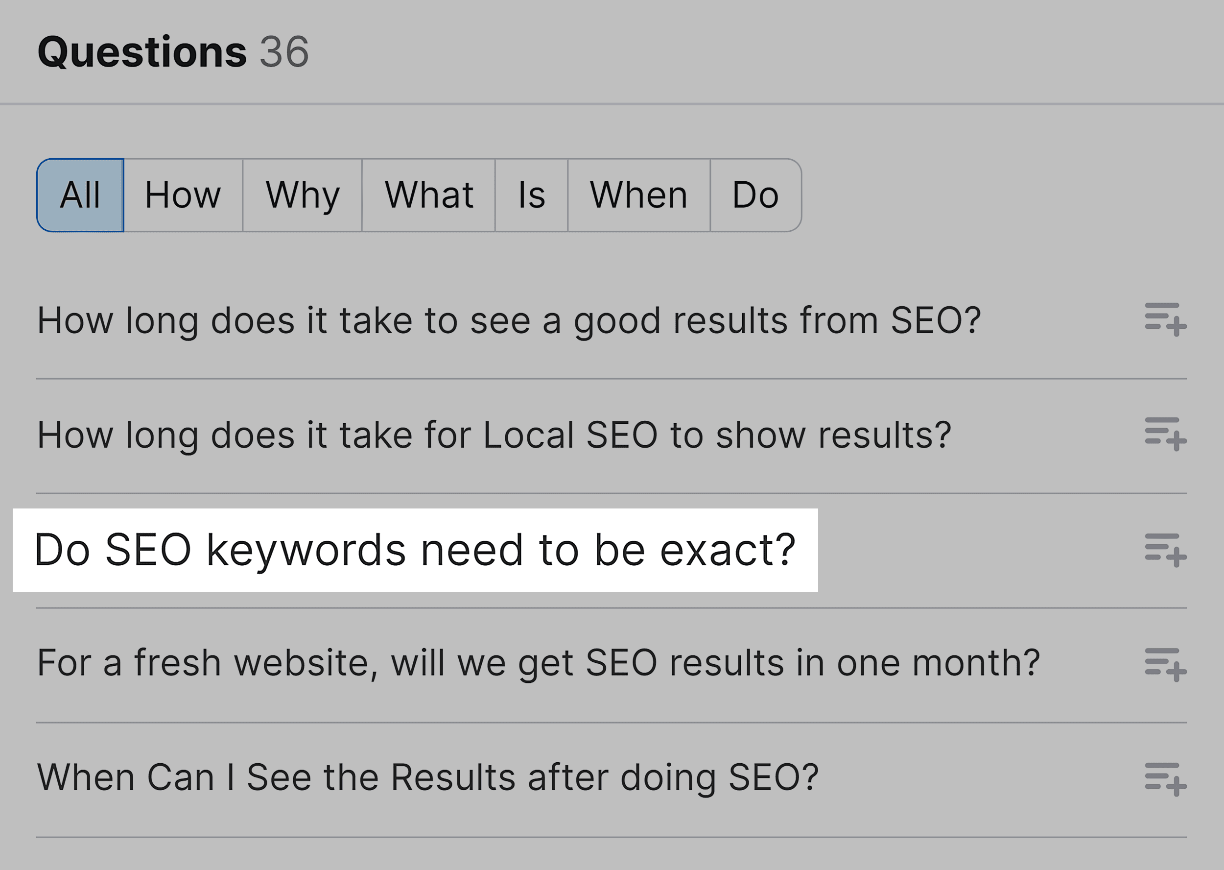 Topic – Relevant results – Questions Topic – Relevant results – Questions