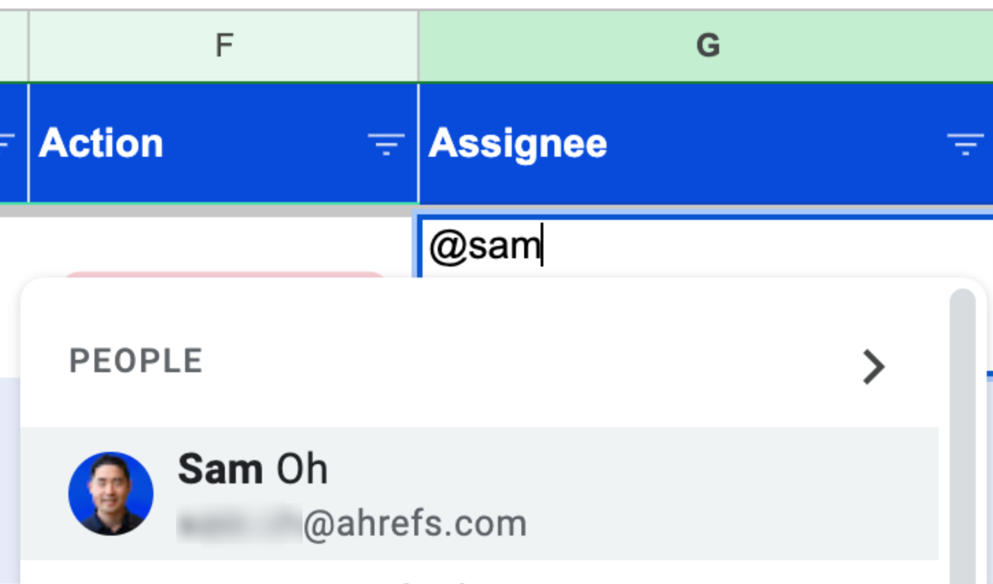 Assigning topics in the keyword mapping template