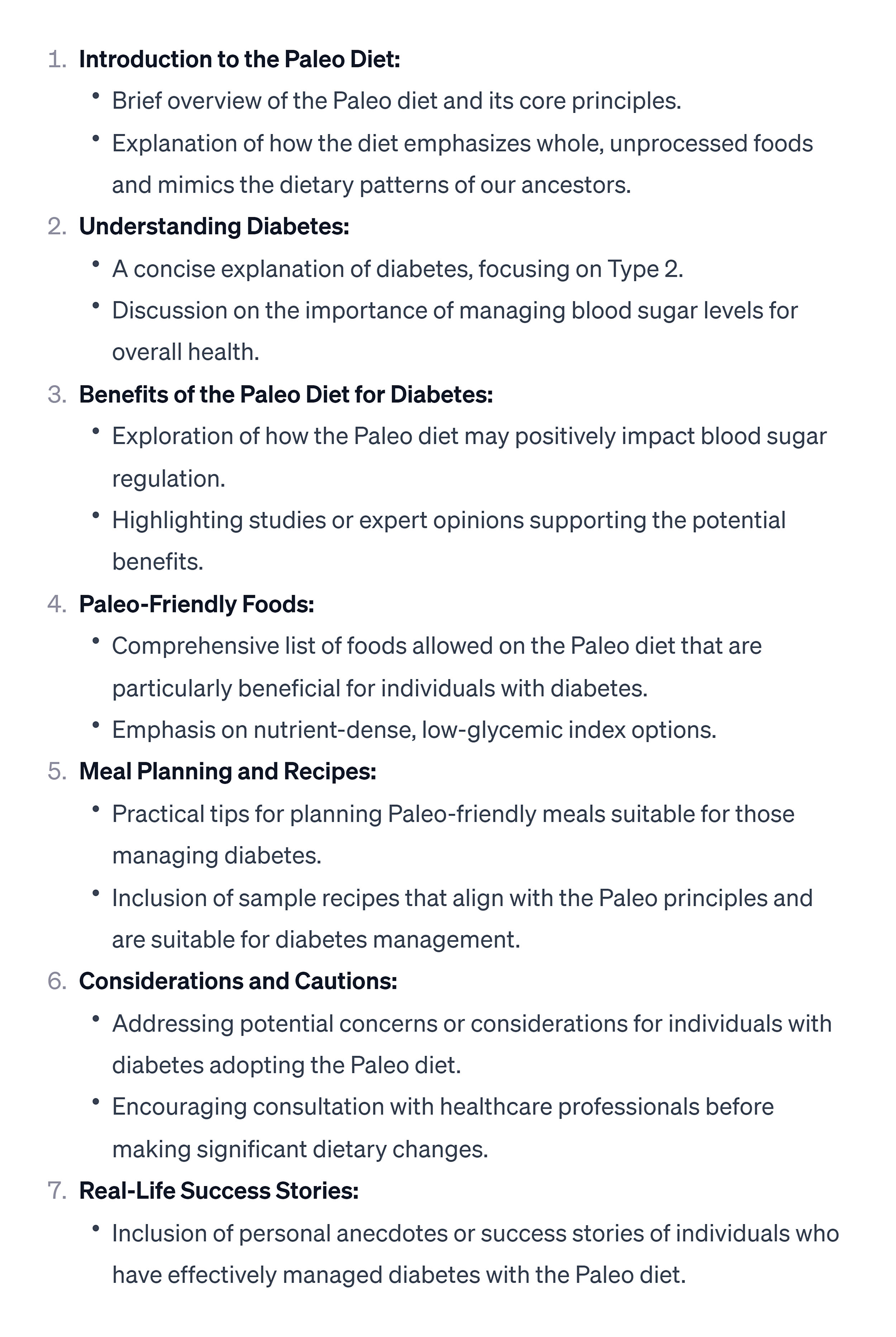 ChatGPT – Generated Article Outline