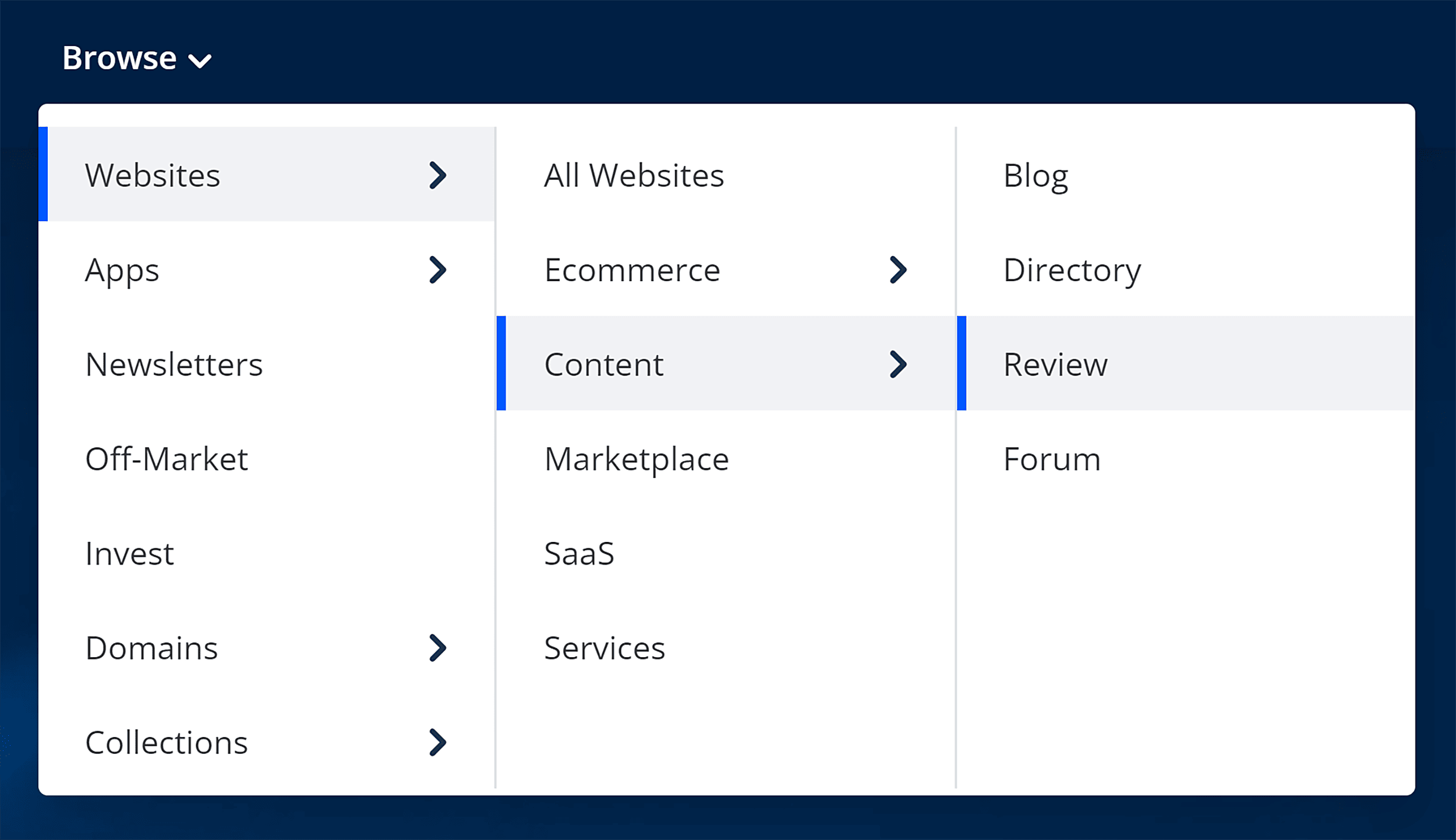 Flippa – Browse websites