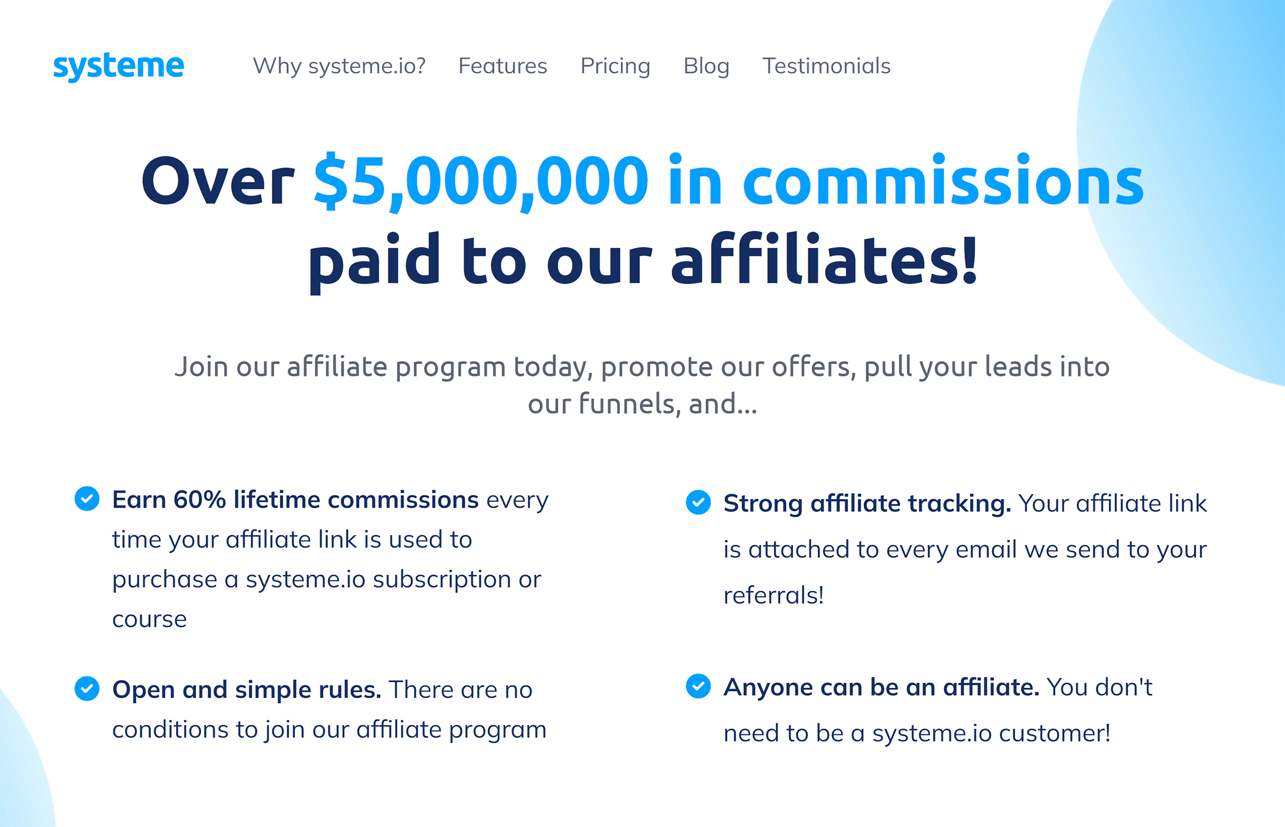 Systeme.io Affiliate Program