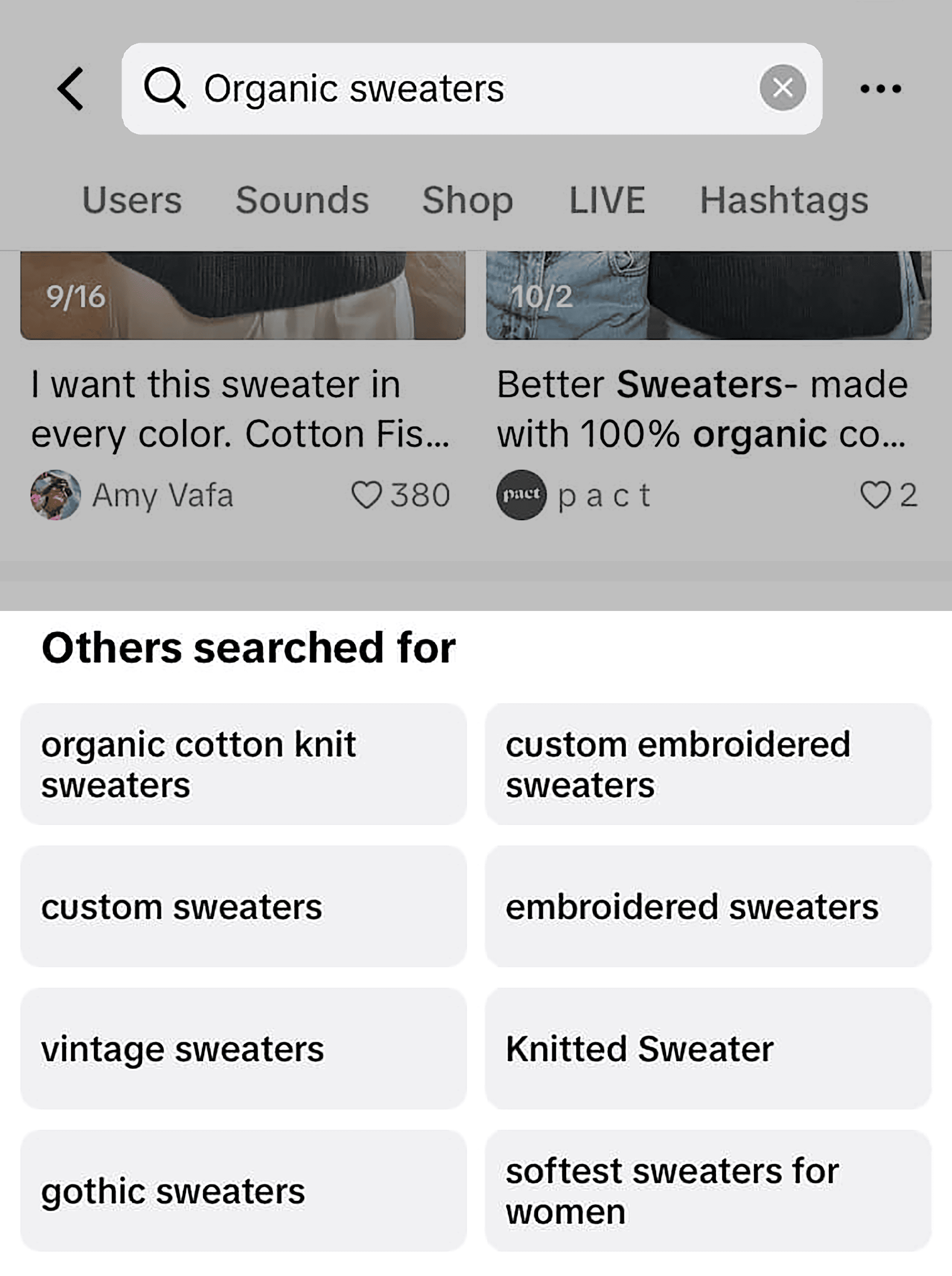TikTok – Search – Others searched for TikTok – Search – Others searched for