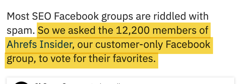 Always put your uniqueness front and center