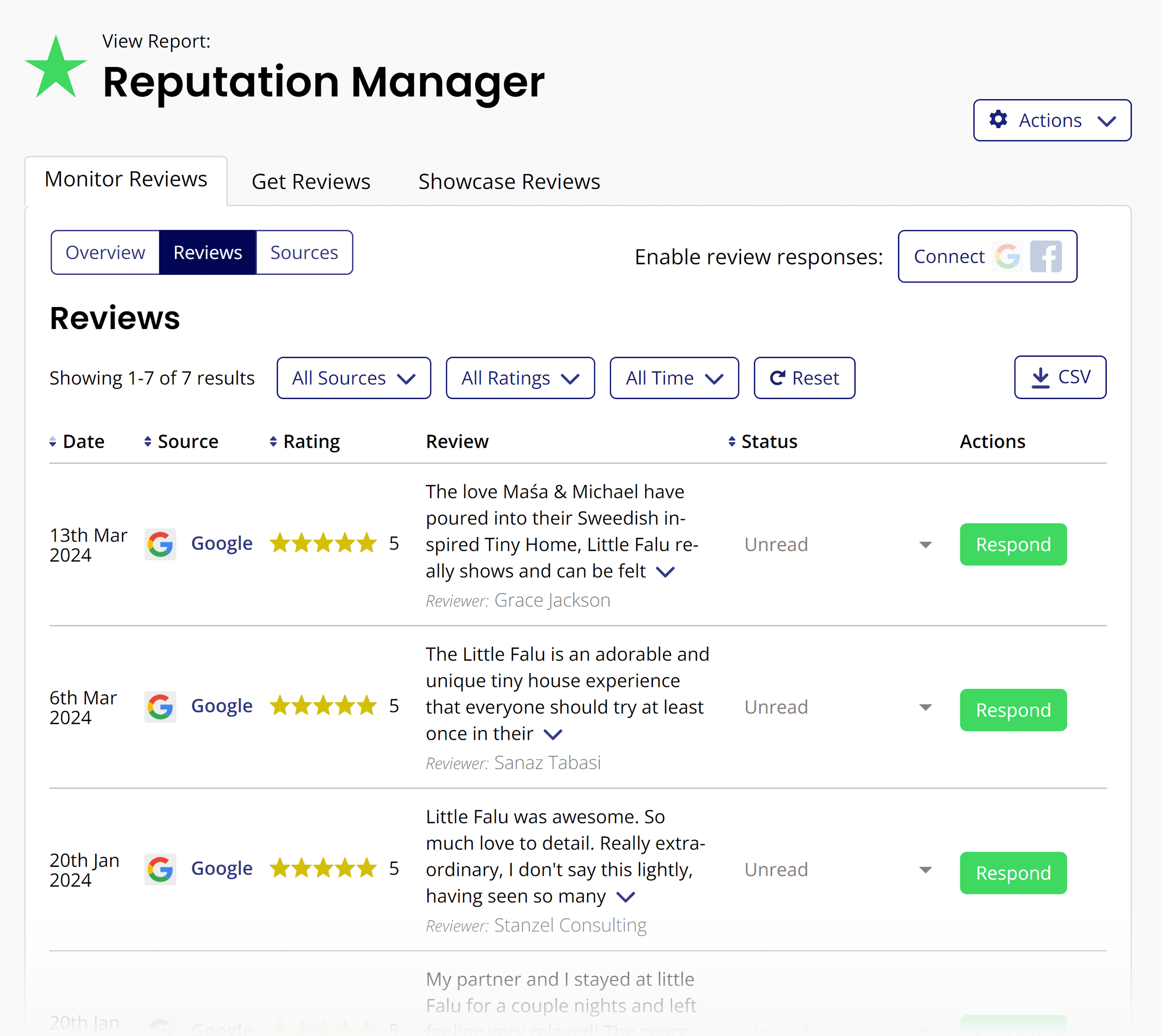 BrightLocal – Review management