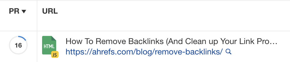 Example internal linking opportunity