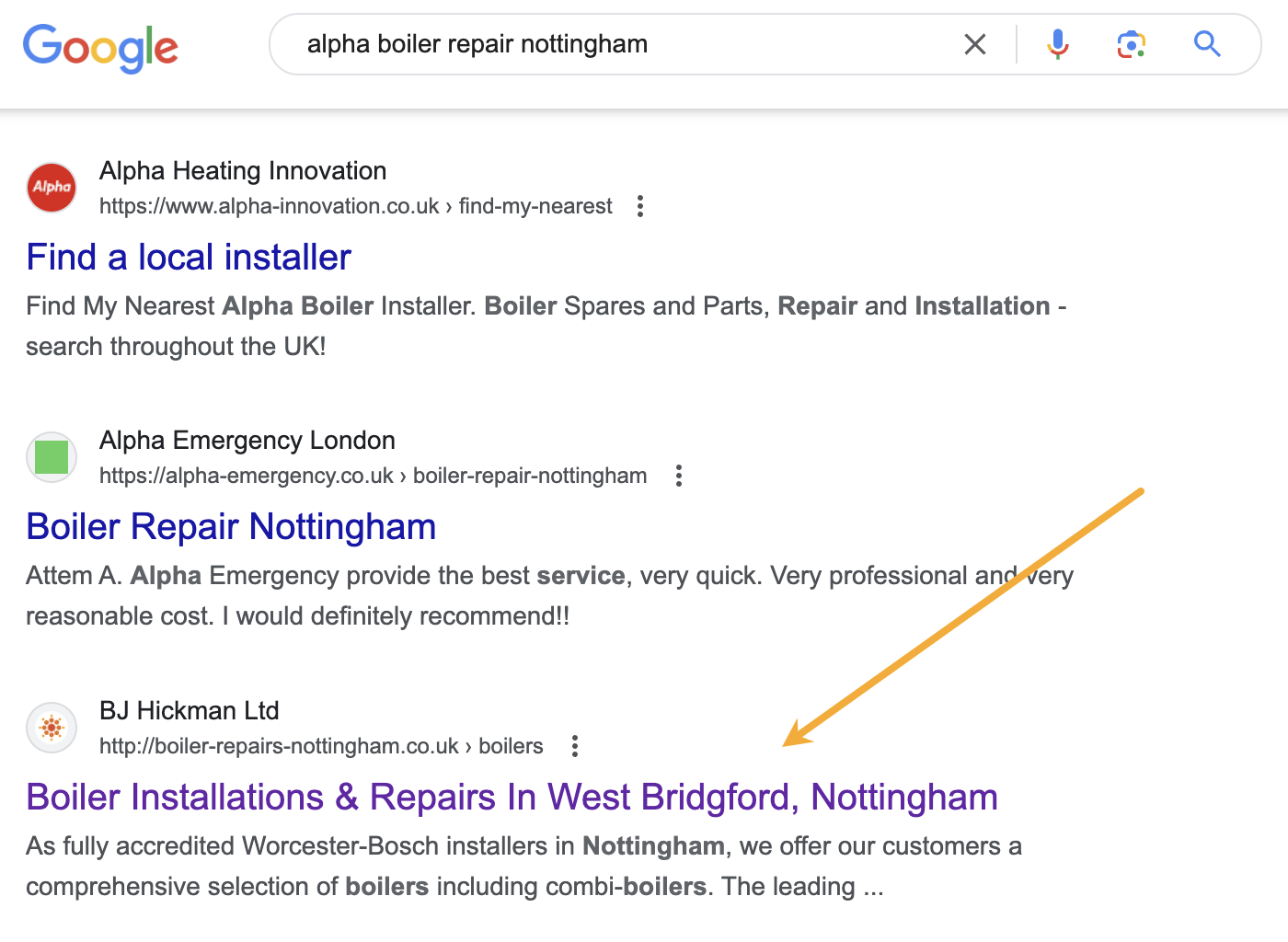 Giving searchers what they want seems to pay off