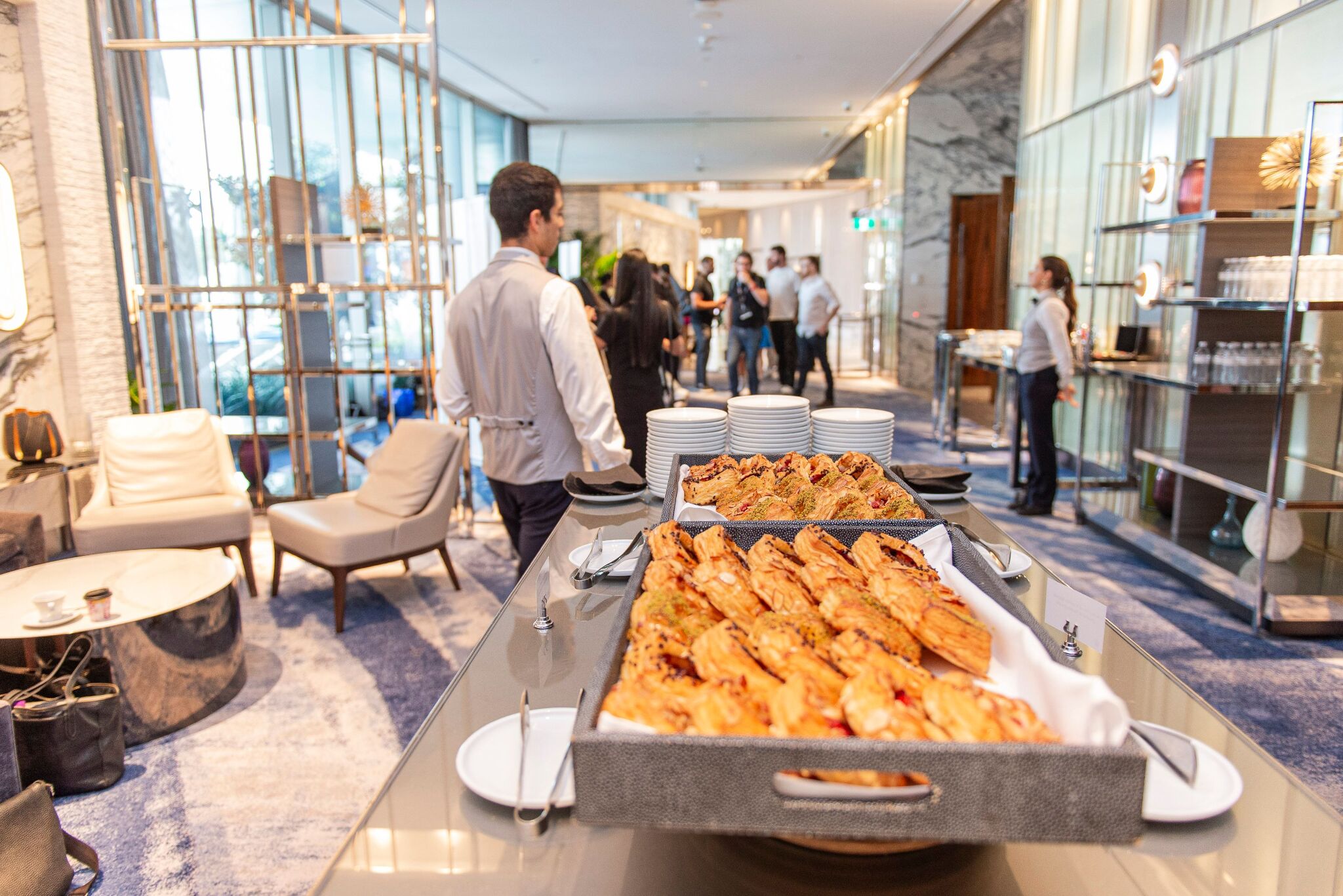 Photos of the food and snacks served in the breaks.