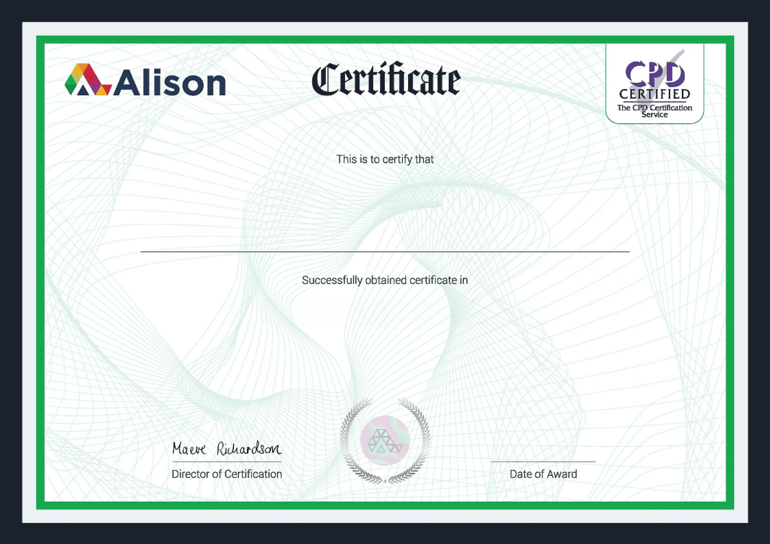 Alison – Certificate Alison – Certificate