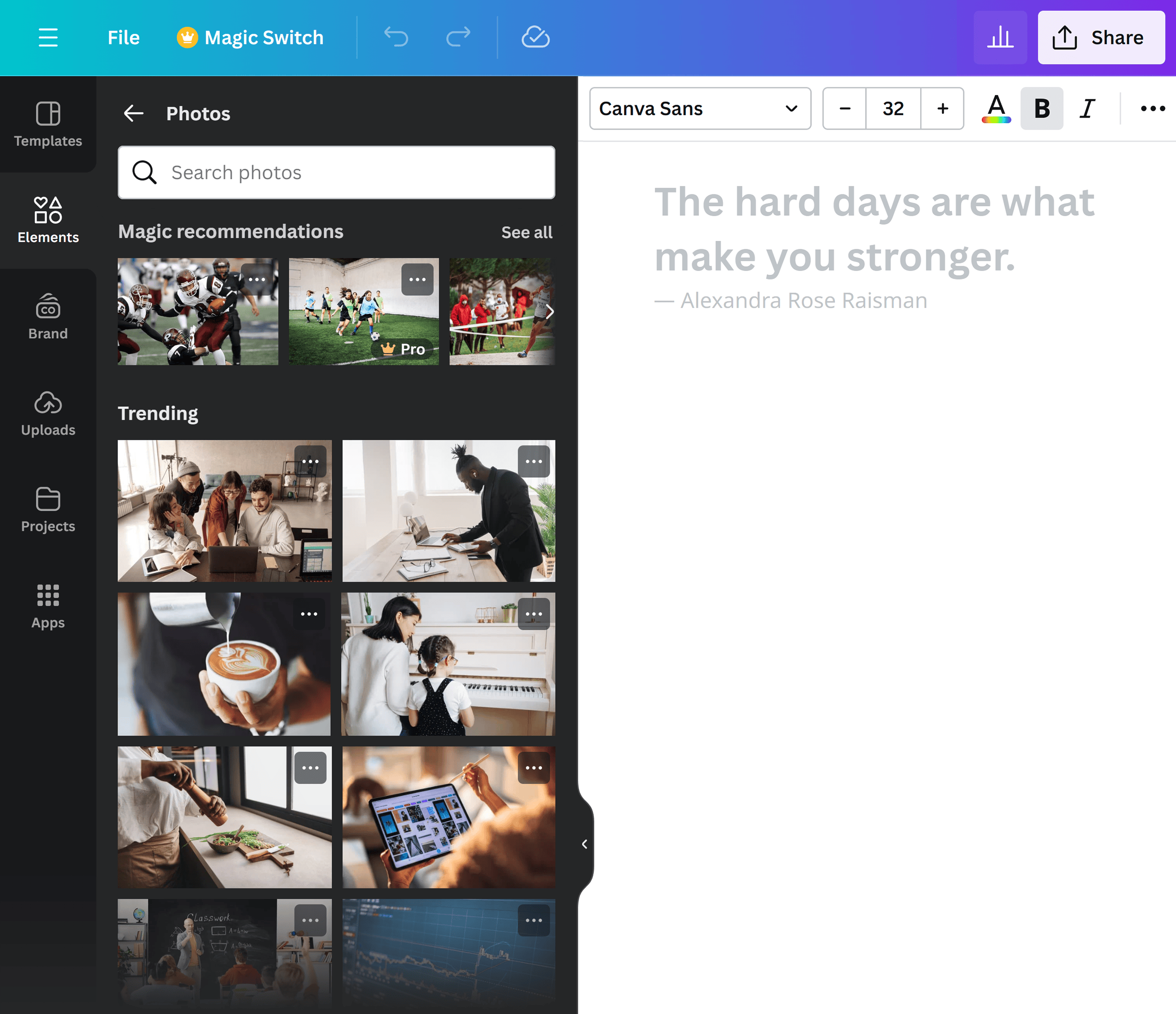 Canva – Media Library