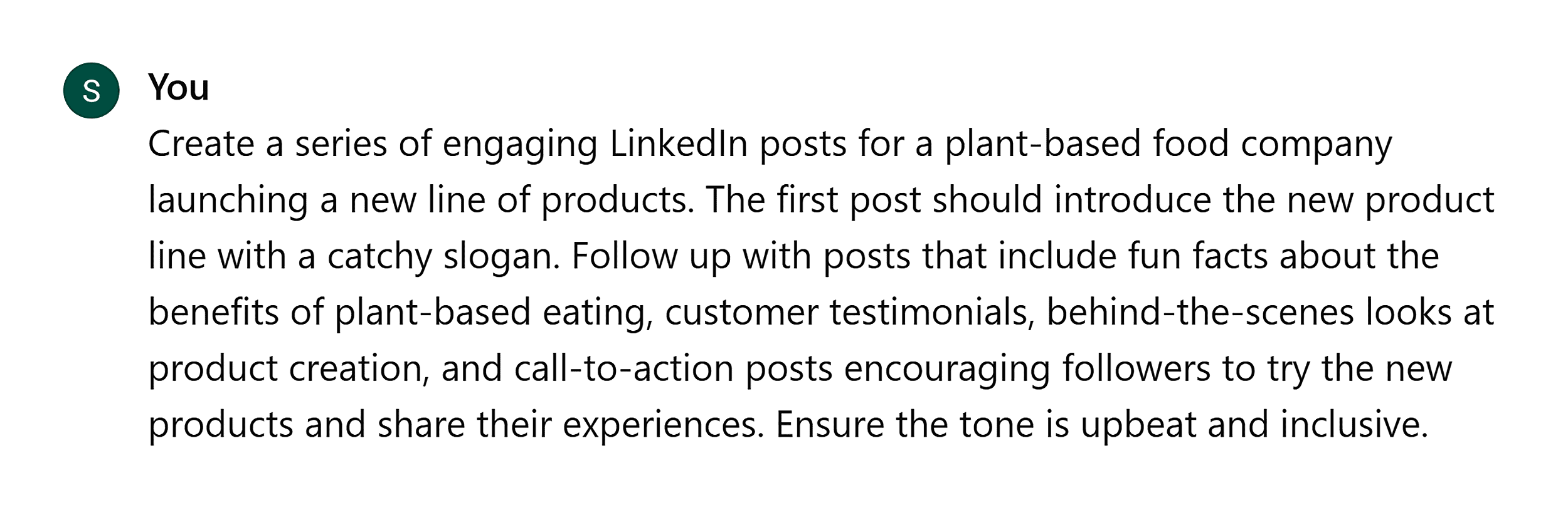 ChatGPT – Chat input