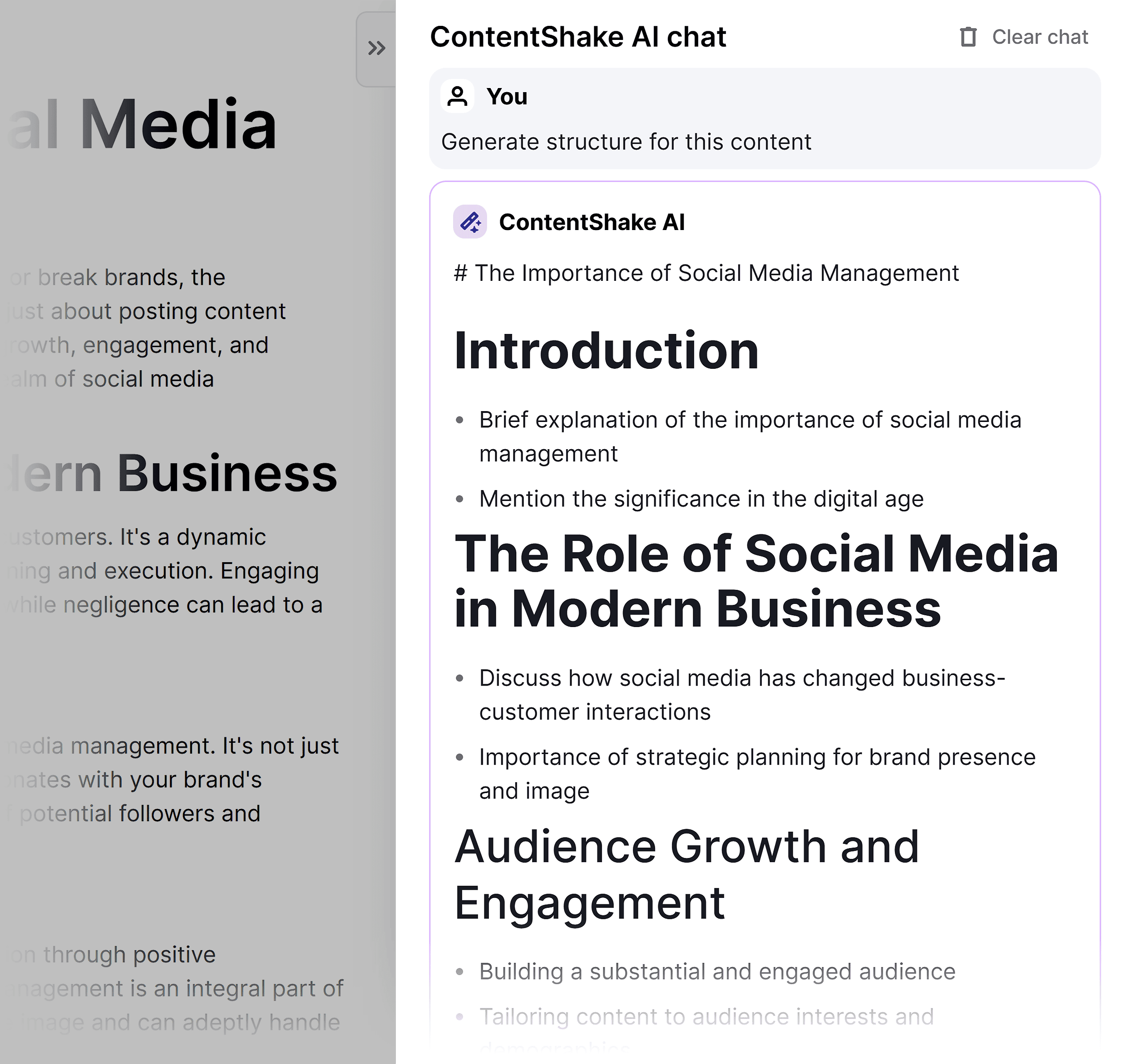 ContentShake – Structure
