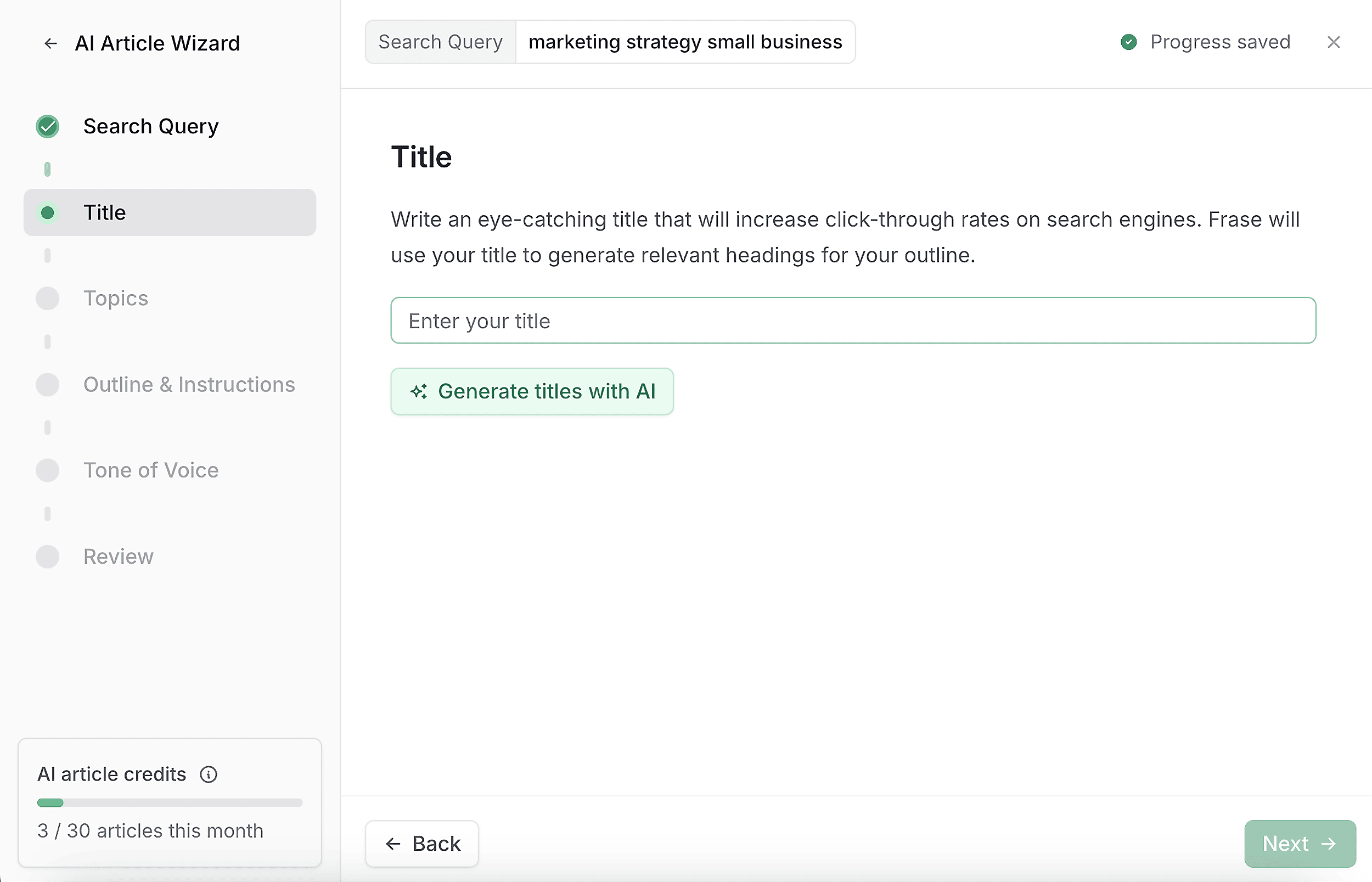 Frase – AI Wizard – Title