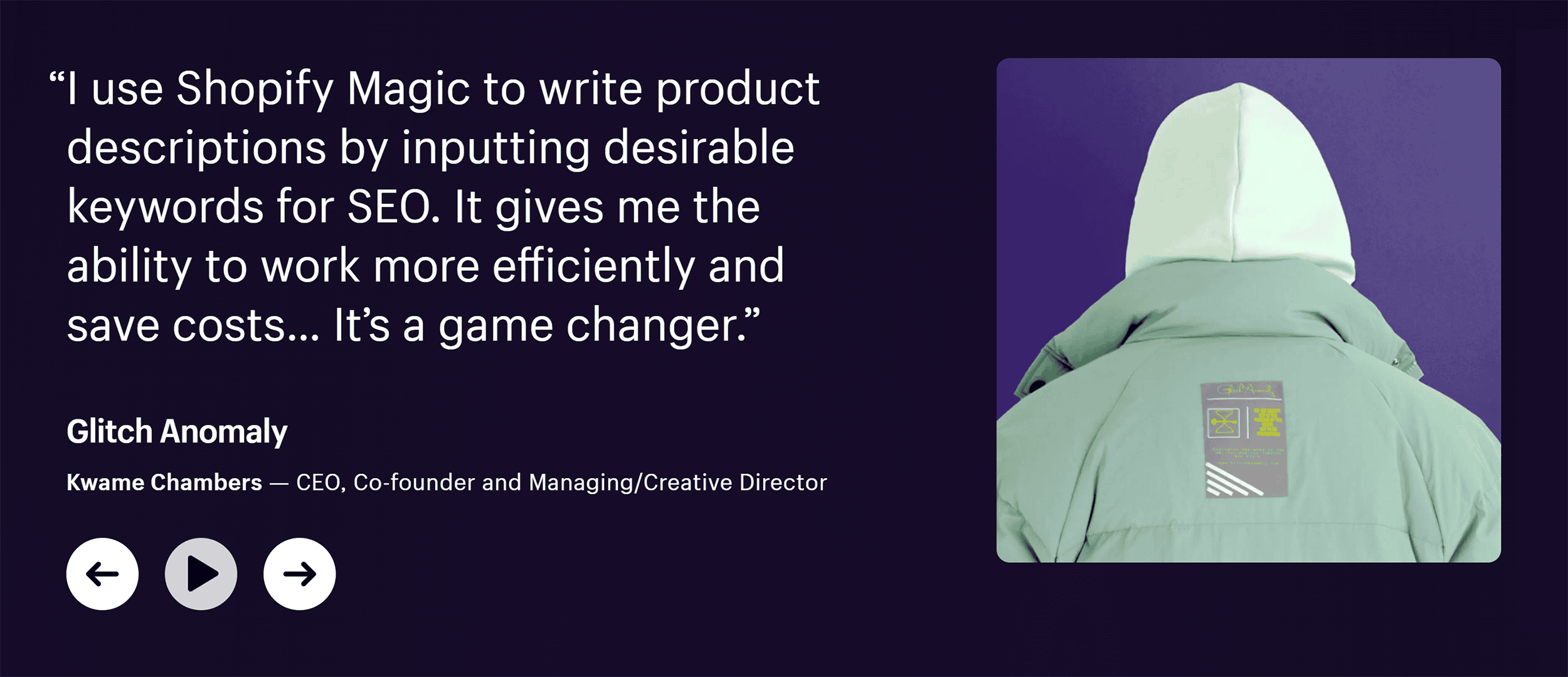 Shopify Magic – Testimonial