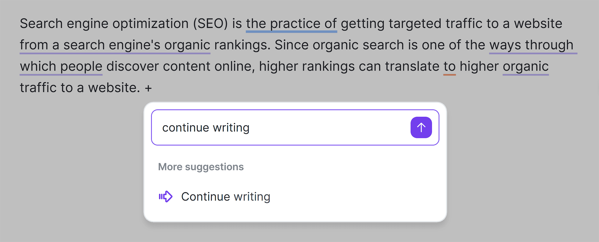 WordTune – Continue writing