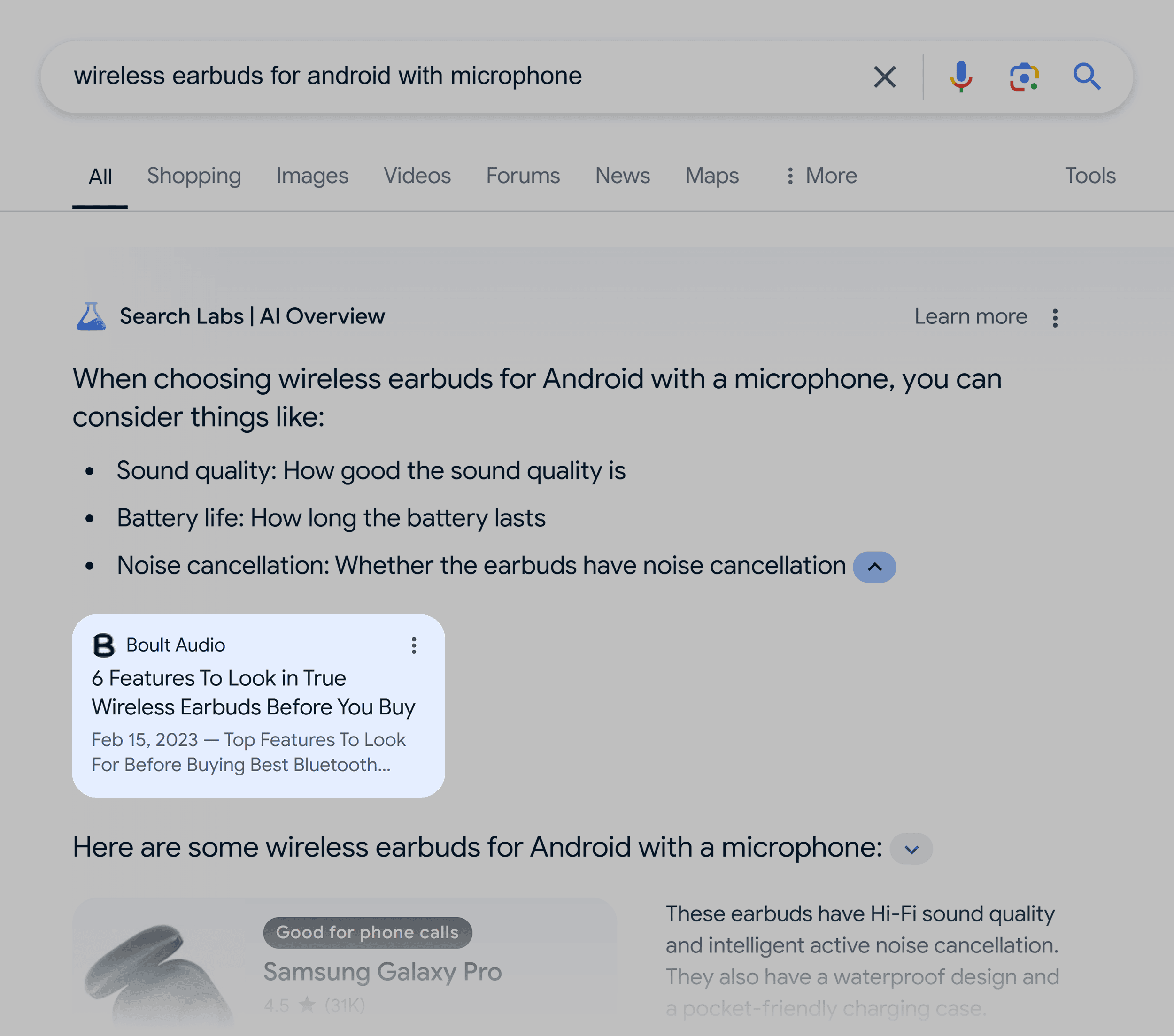 AI Overview – Wireless earbuds – Link to guide AI Overview – Wireless earbuds – Link to guide
