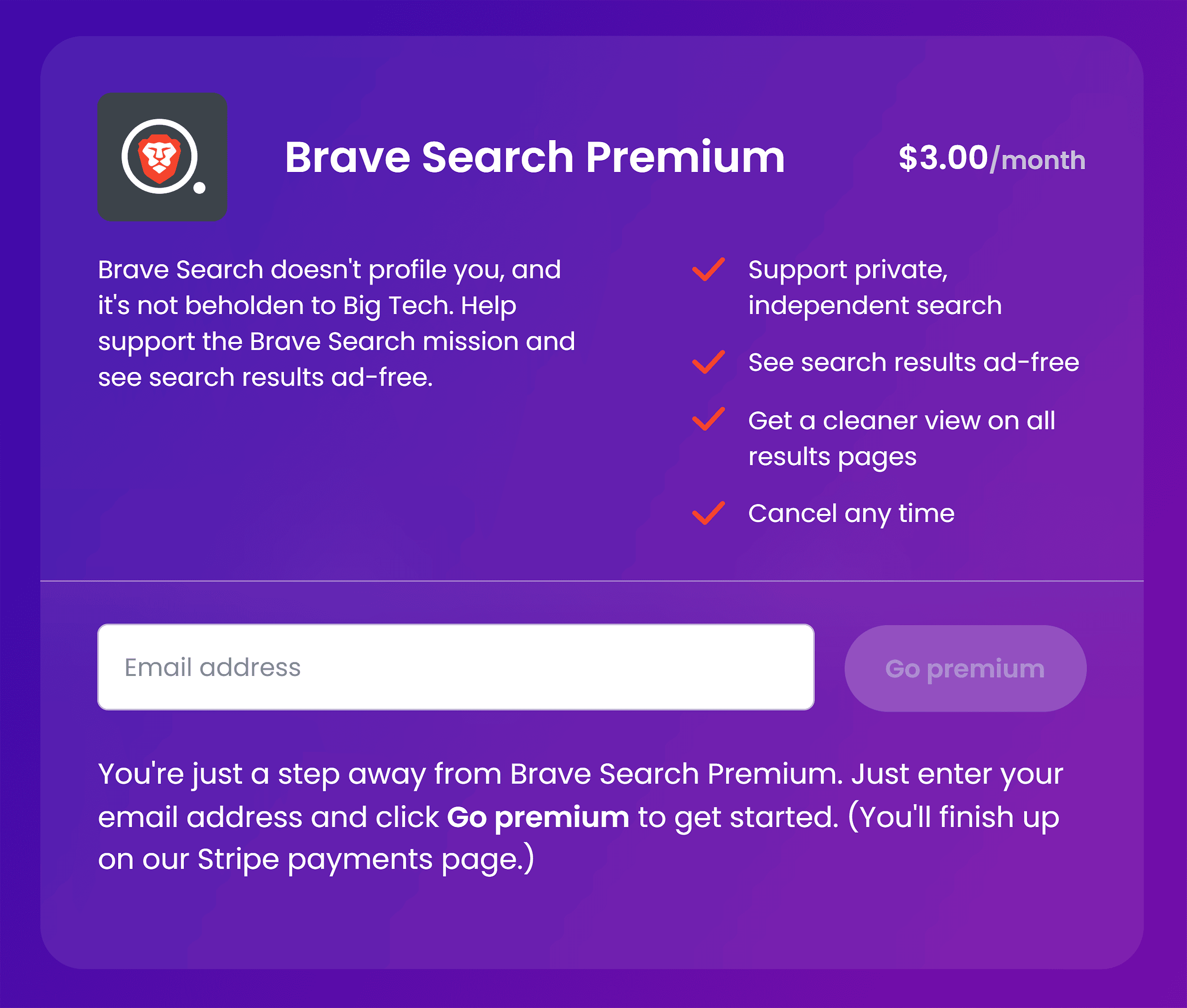 Brave Search Premium Brave Search Premium
