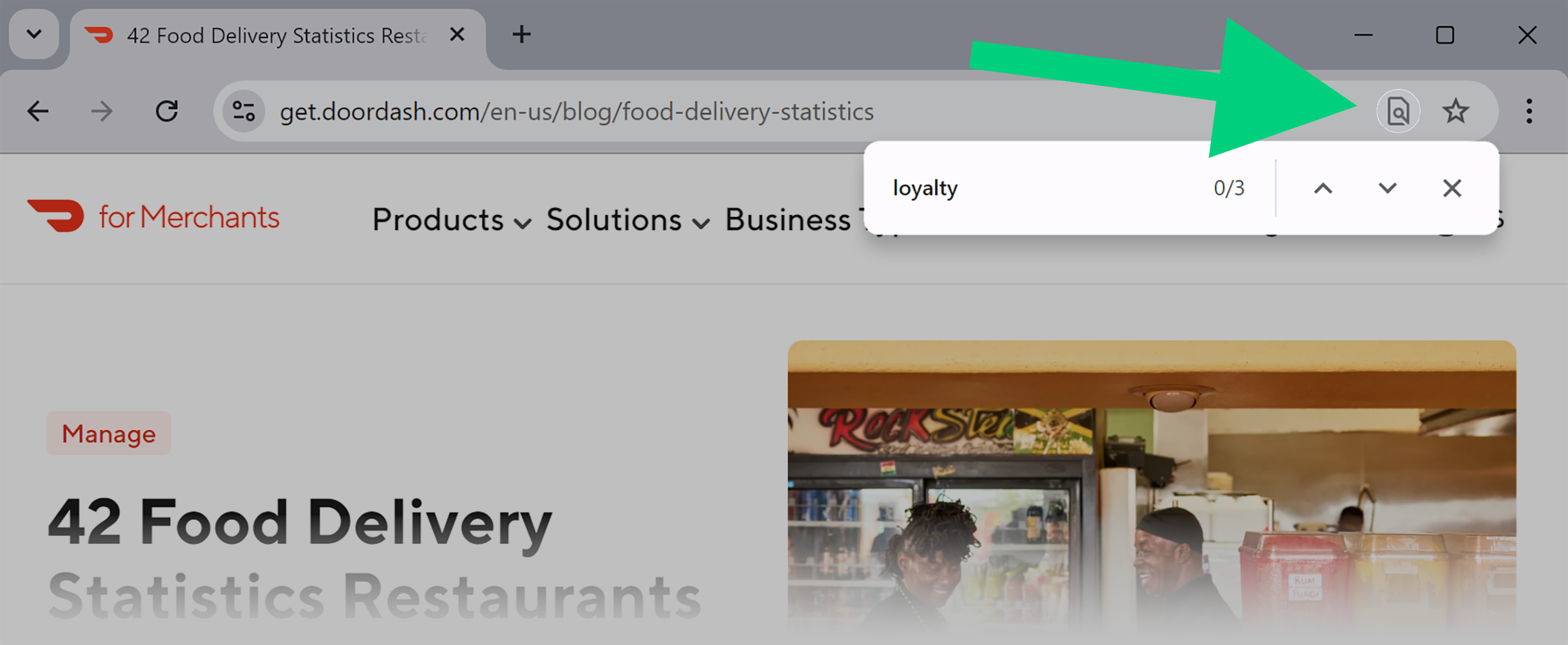 Browser – Search function