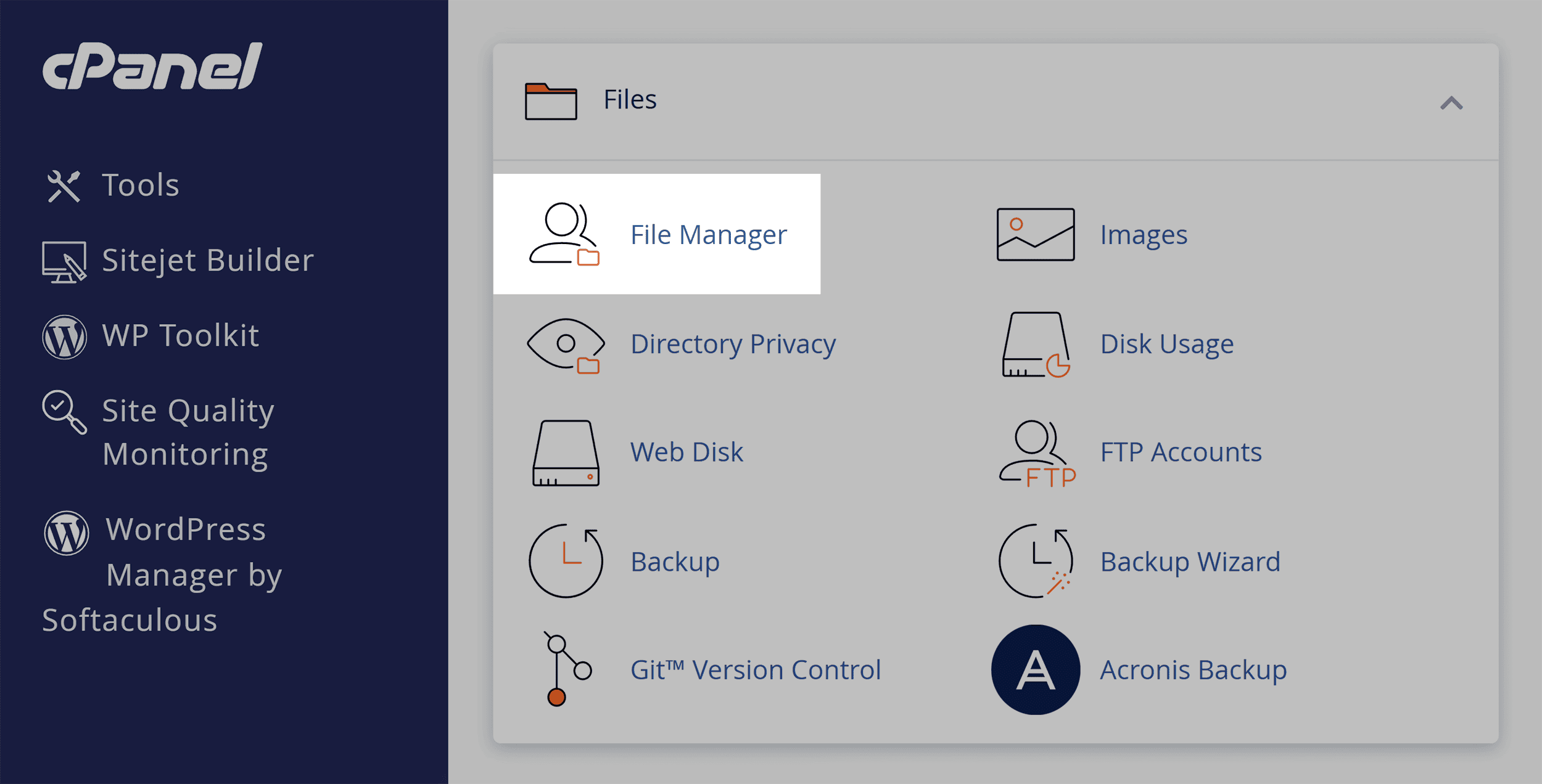 cPanel – File Manager cPanel – File Manager