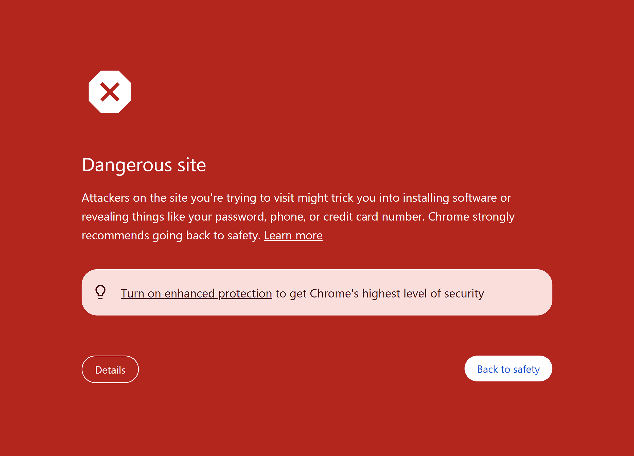 Dangerous site